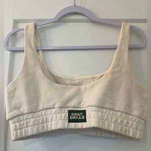 Daily Drills Sweatshirt Bra - Color: Sand NEW